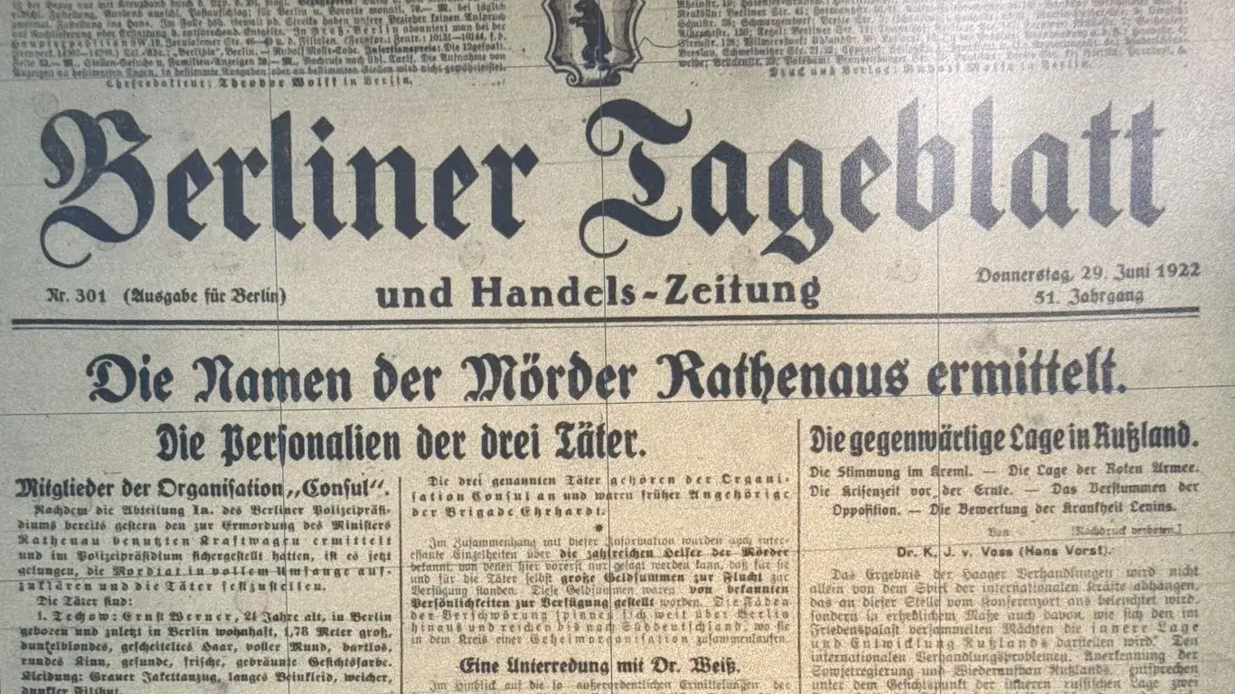 Zeitung Berliner Tageblatt