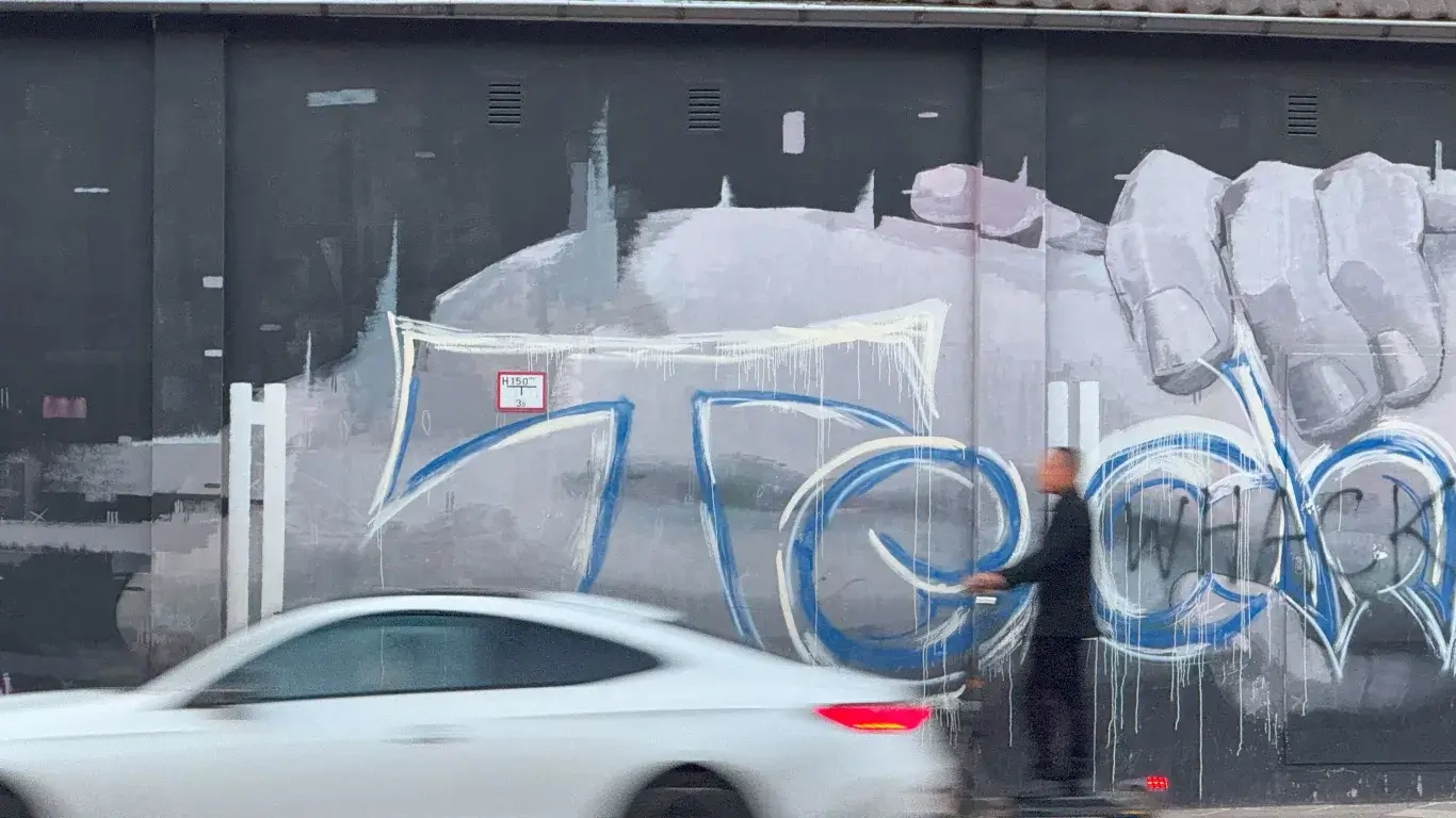 Berlin Wand mit Grafiti